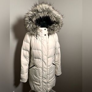 Woman’s White Winter Coat